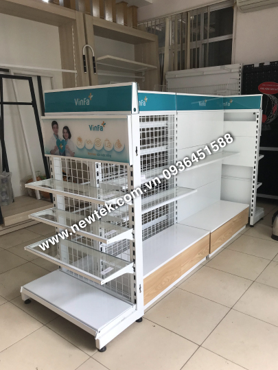 Kệ Siêu Thị Kép – Đợt Kính