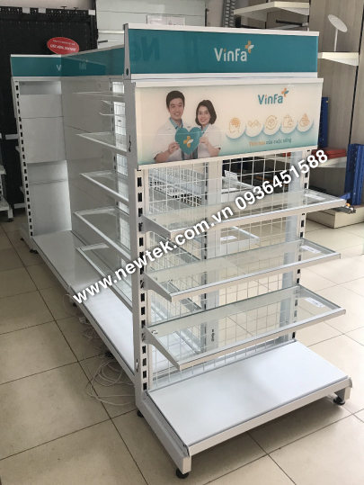 Kệ Siêu Thị Kép – Đợt Kính