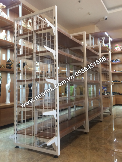 Kệ Siêu Thị Kép – Đợt Gỗ